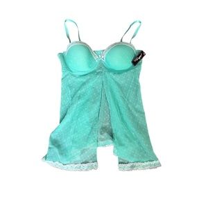 teal native intimates lingerie top